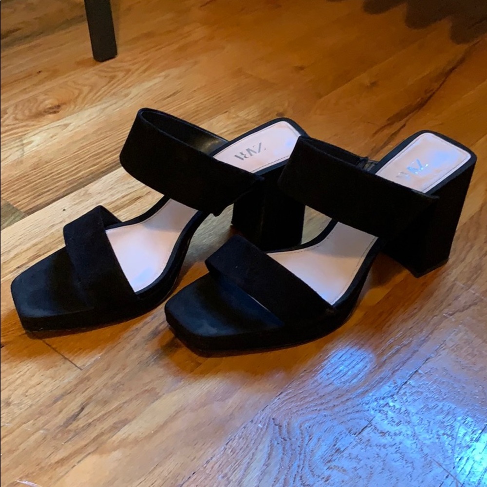Zara block heels